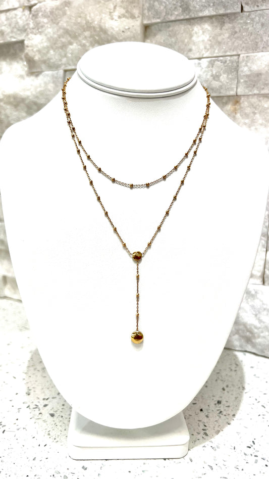 10k gold chain layered cut