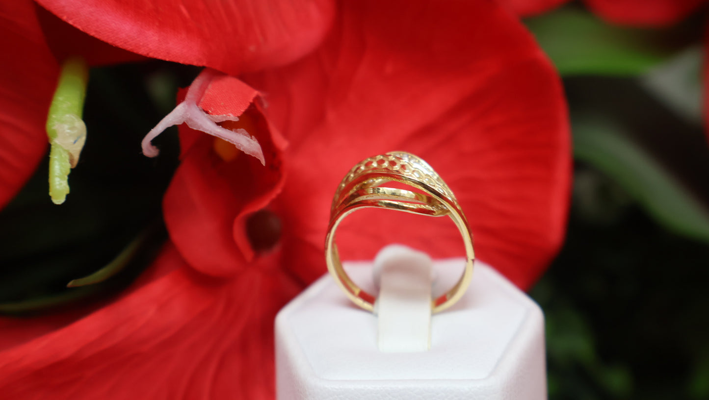 anillo 14k continental de mujer