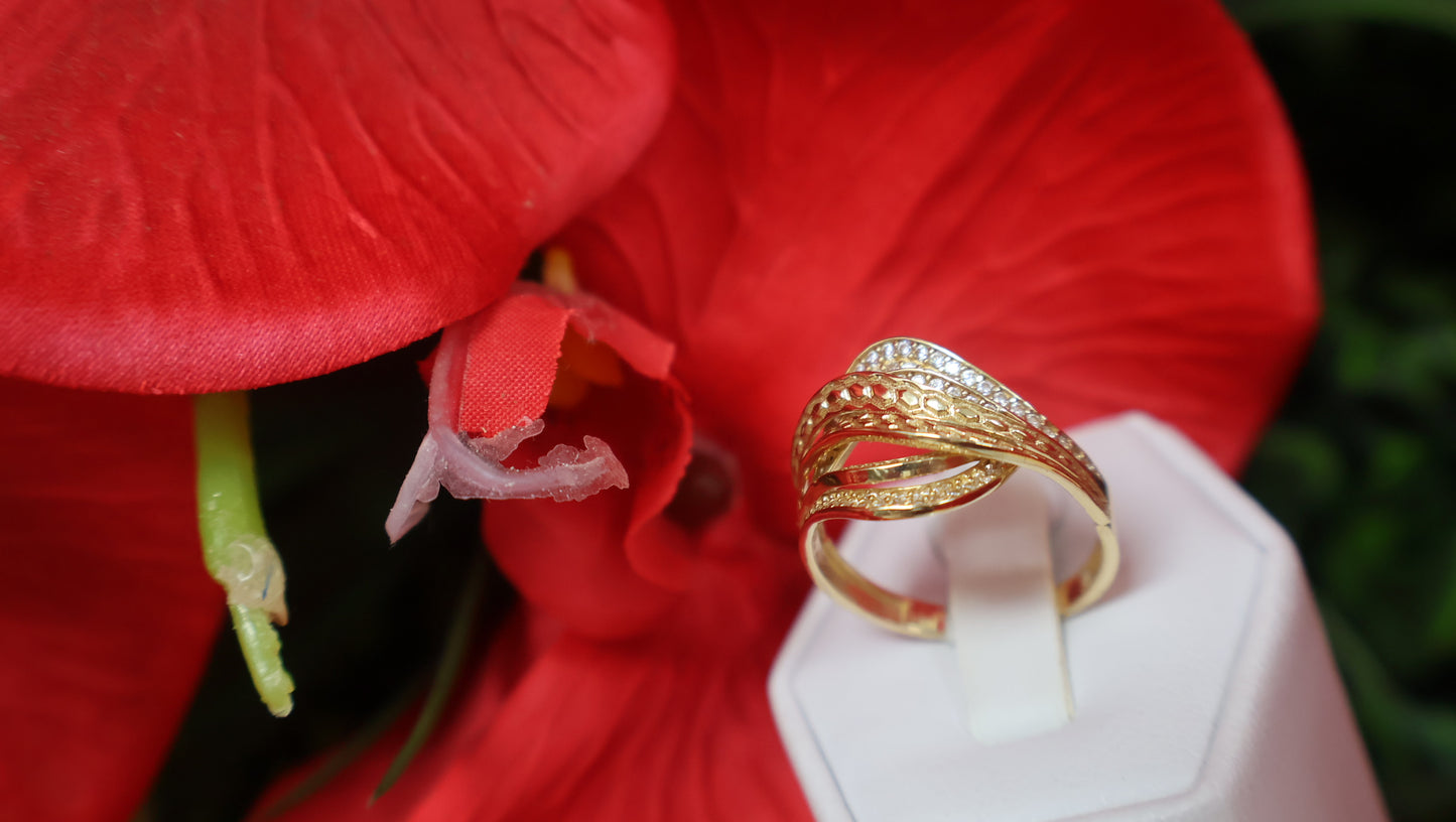 anillo 14k continental de mujer