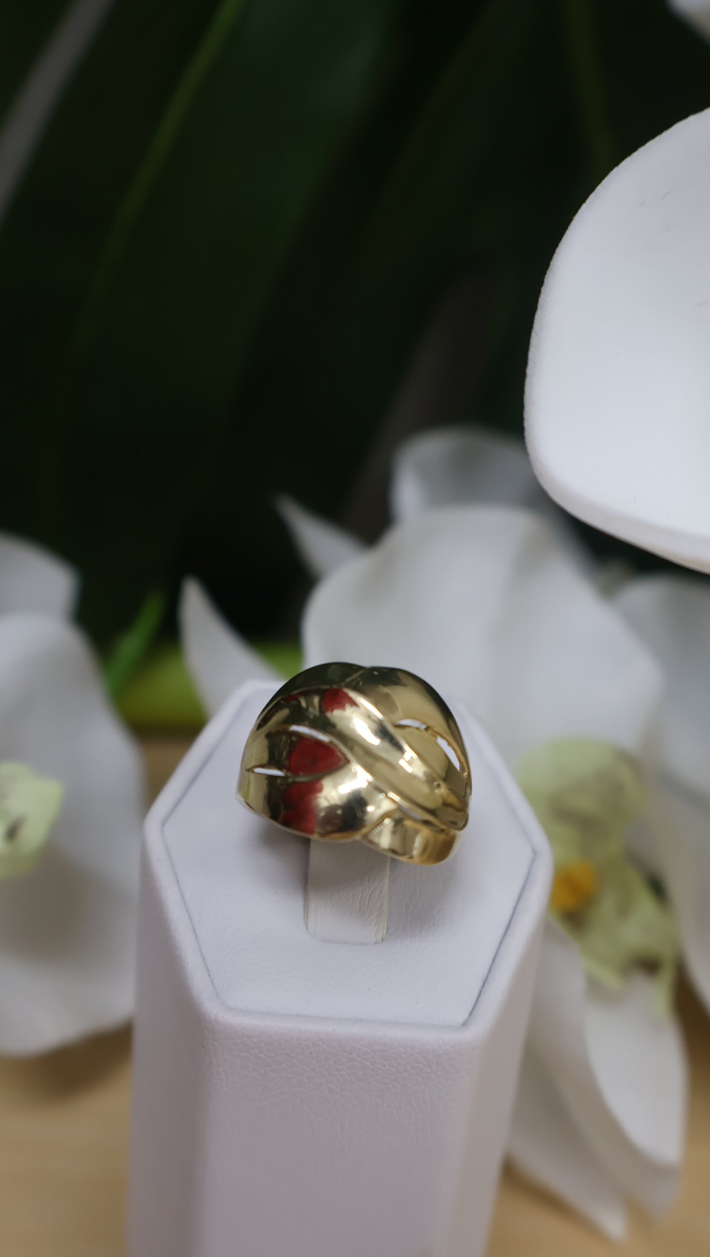 anillo de 10k entrelazados de mujer