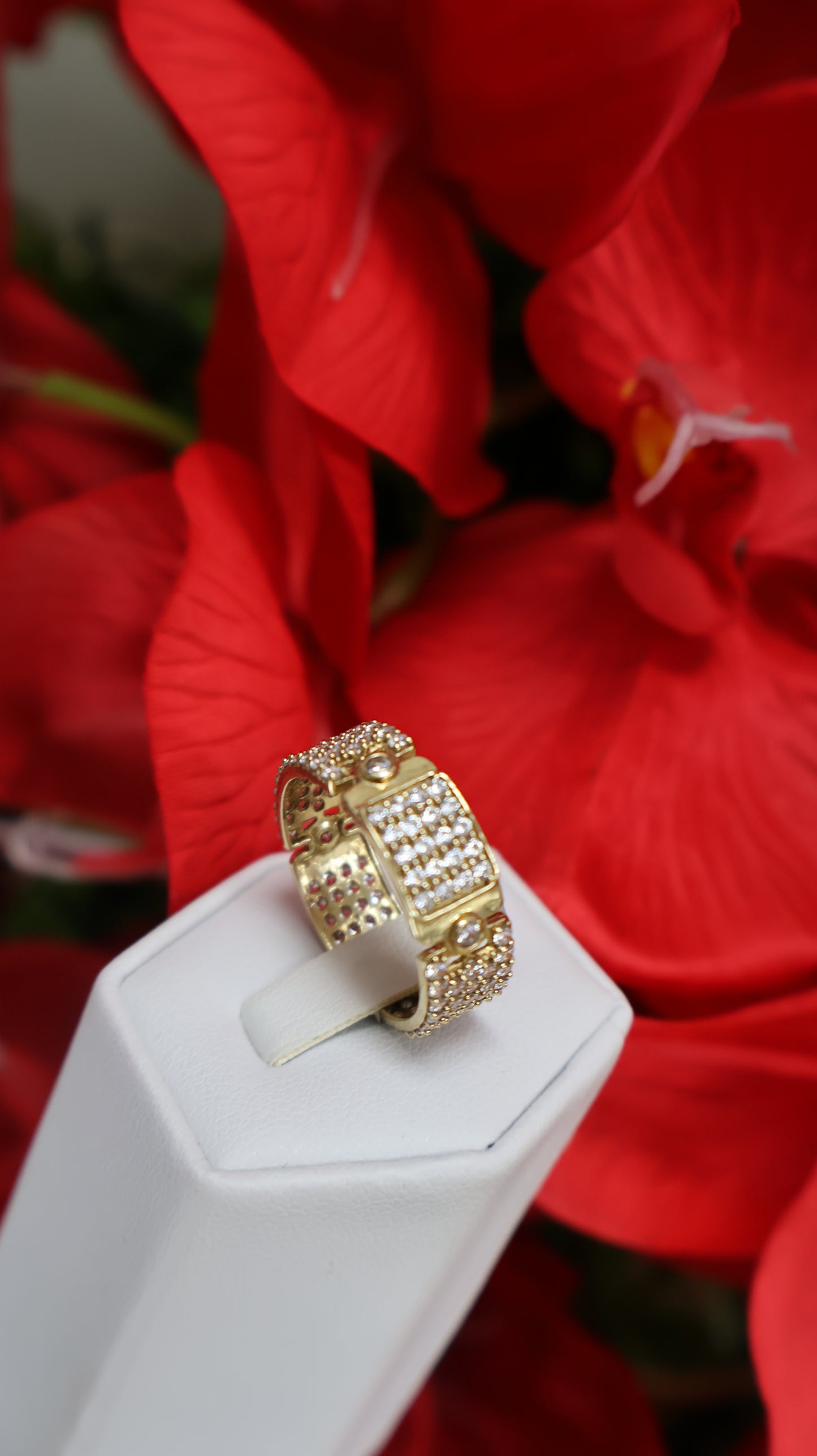 anillo de hombre en 10k cubierto en siconia