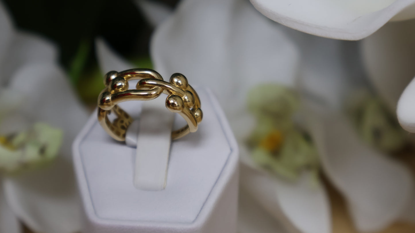 anillo de mujer 14k p.c .enlasado