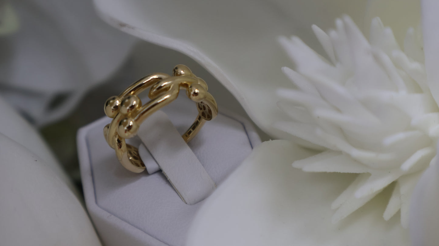 anillo de mujer 14k p.c .enlasado