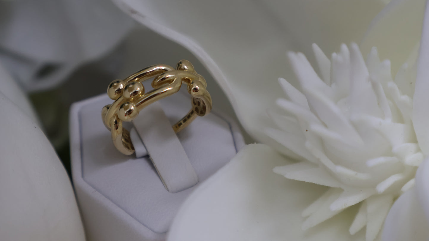 anillo de mujer 14k p.c .enlasado