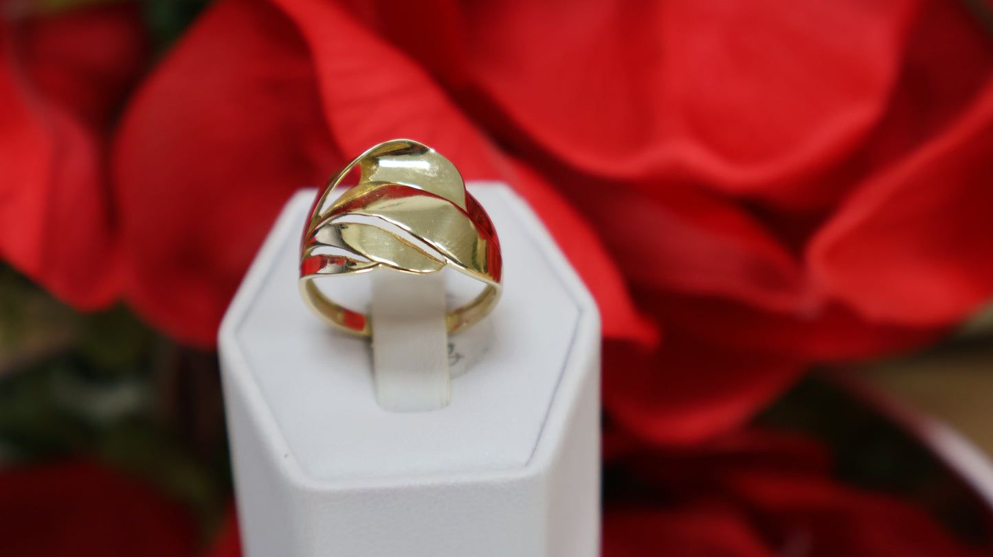 anillo de mujer 10k de banda moderno