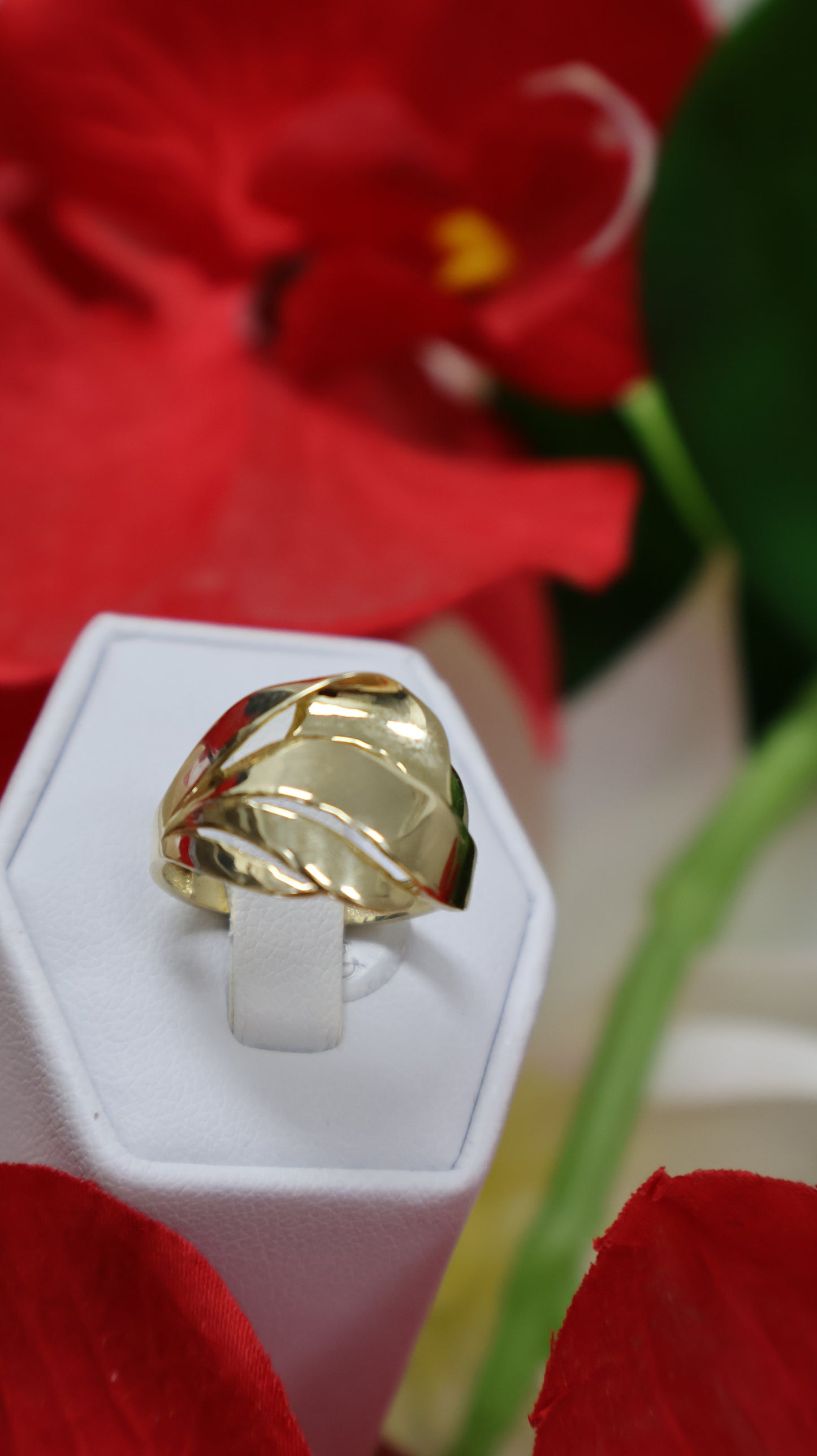 anillo de mujer 10k de banda moderno