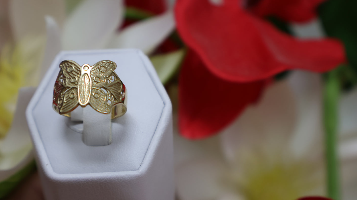 anillo de mujer 10k de maripoza