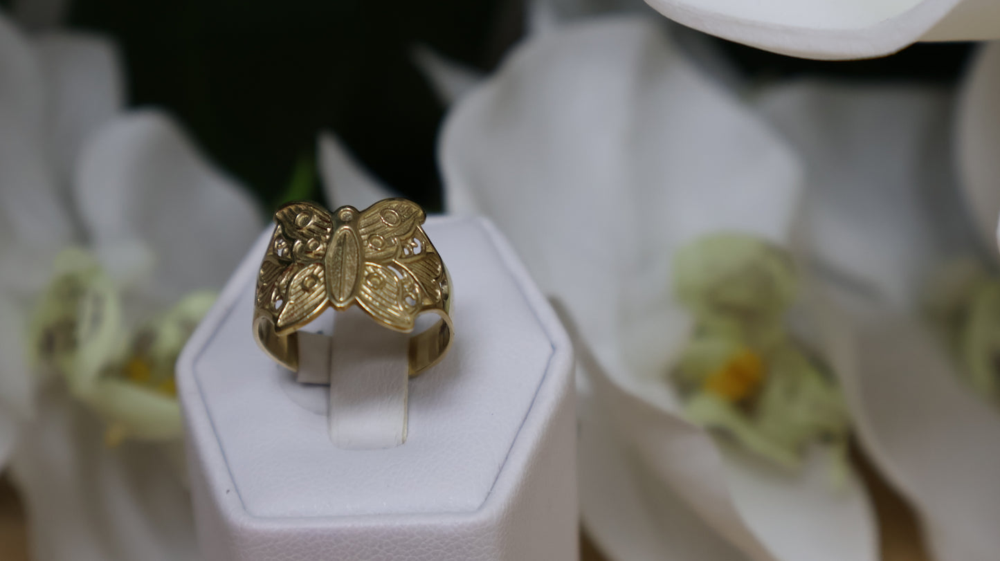 anillo de mujer 10k de maripoza