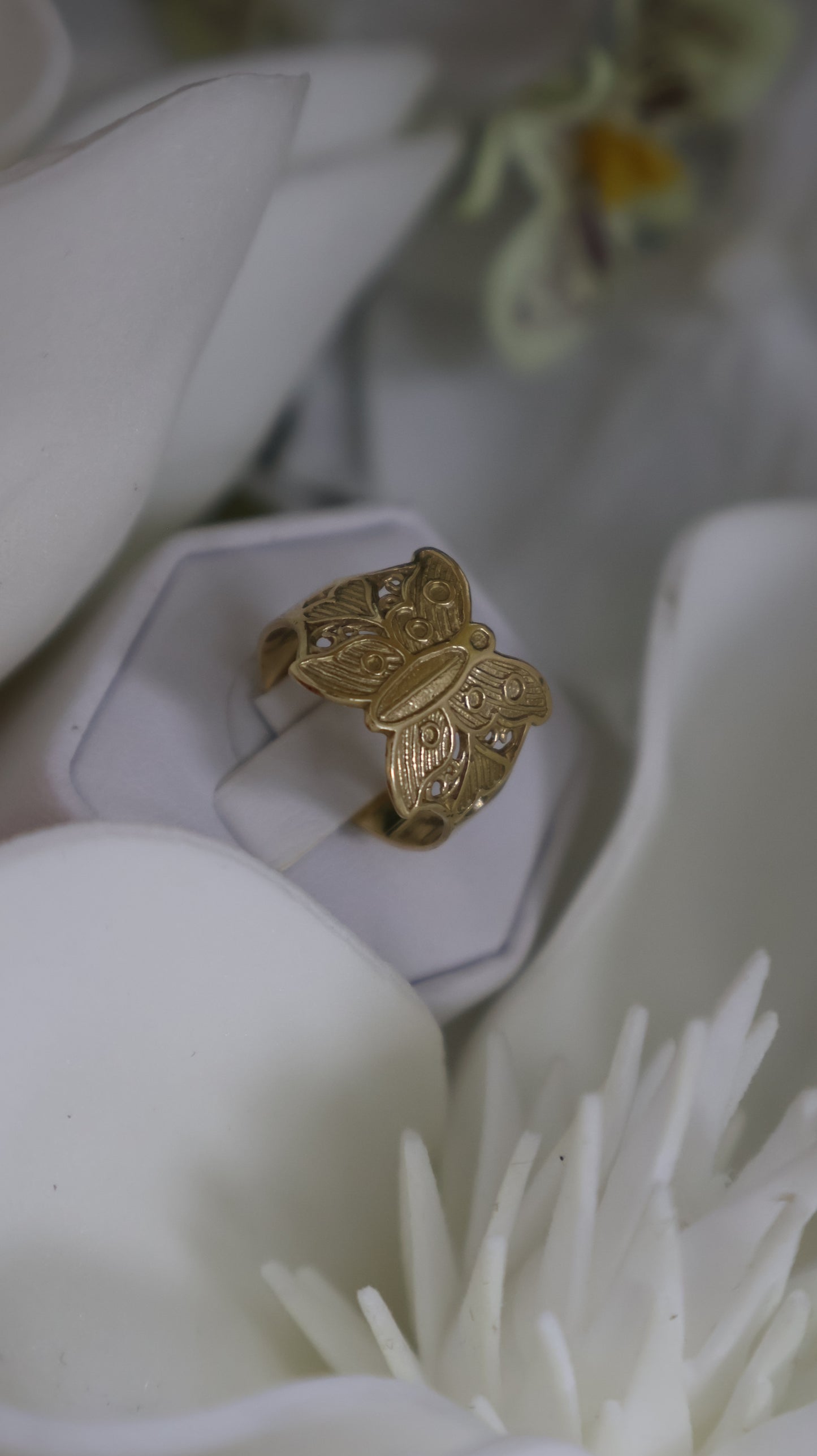 anillo de mujer 10k de maripoza
