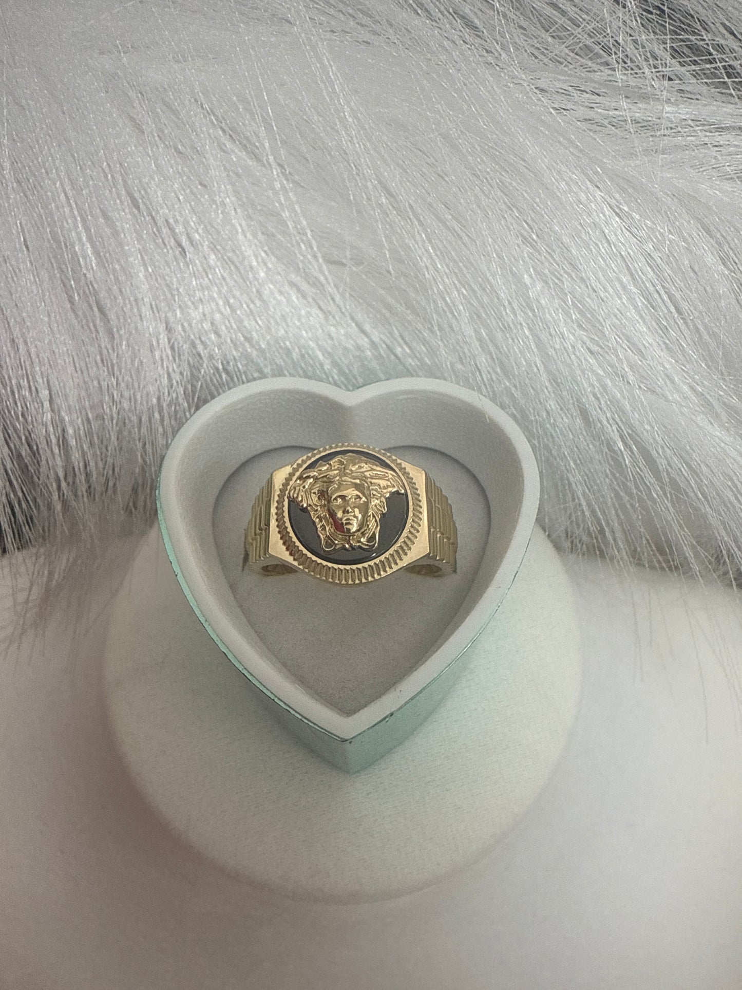 Anillo bersachi de hombre y de mujer en oro 10k