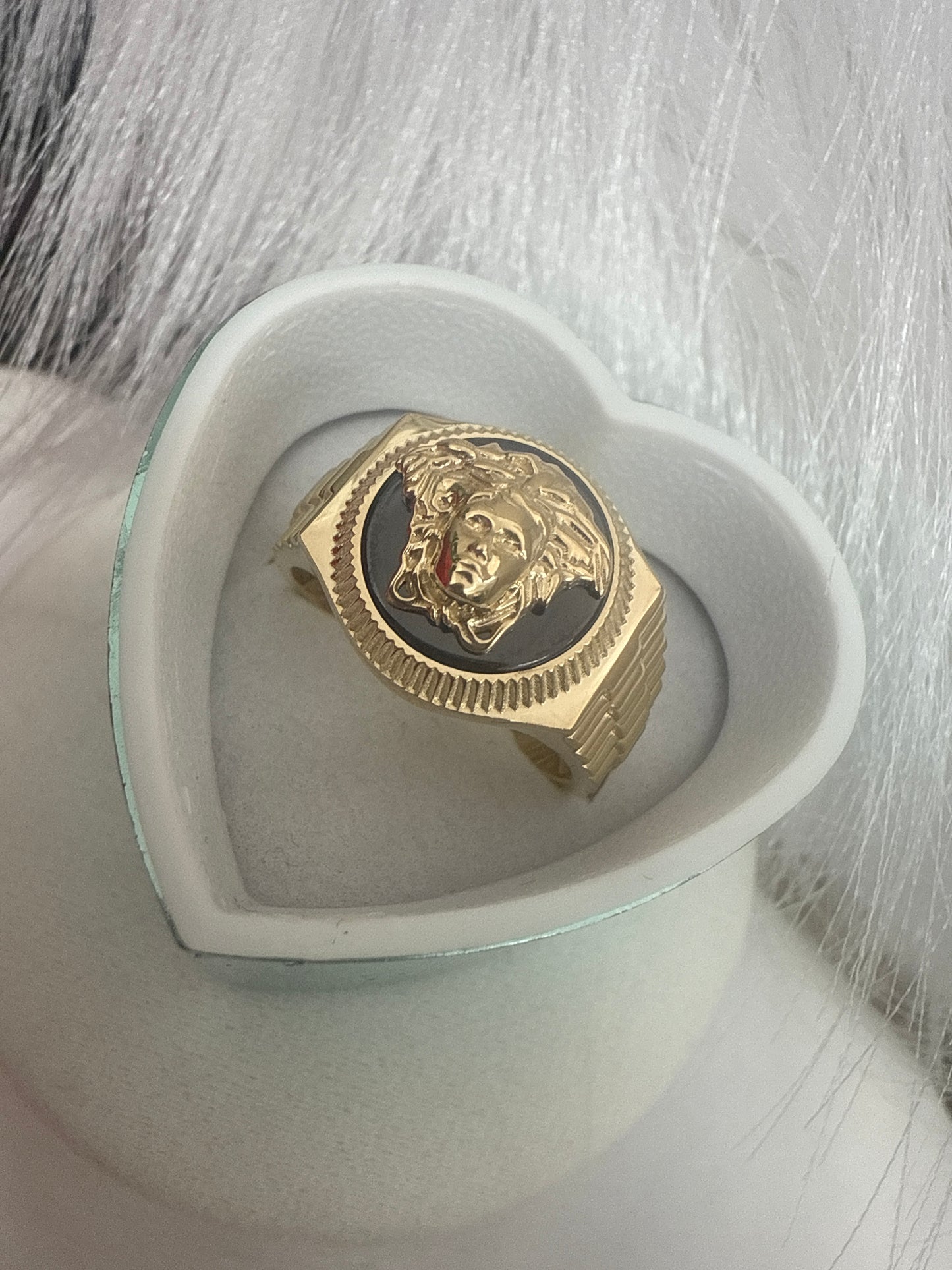 Anillo bersachi de hombre y de mujer en oro 10k