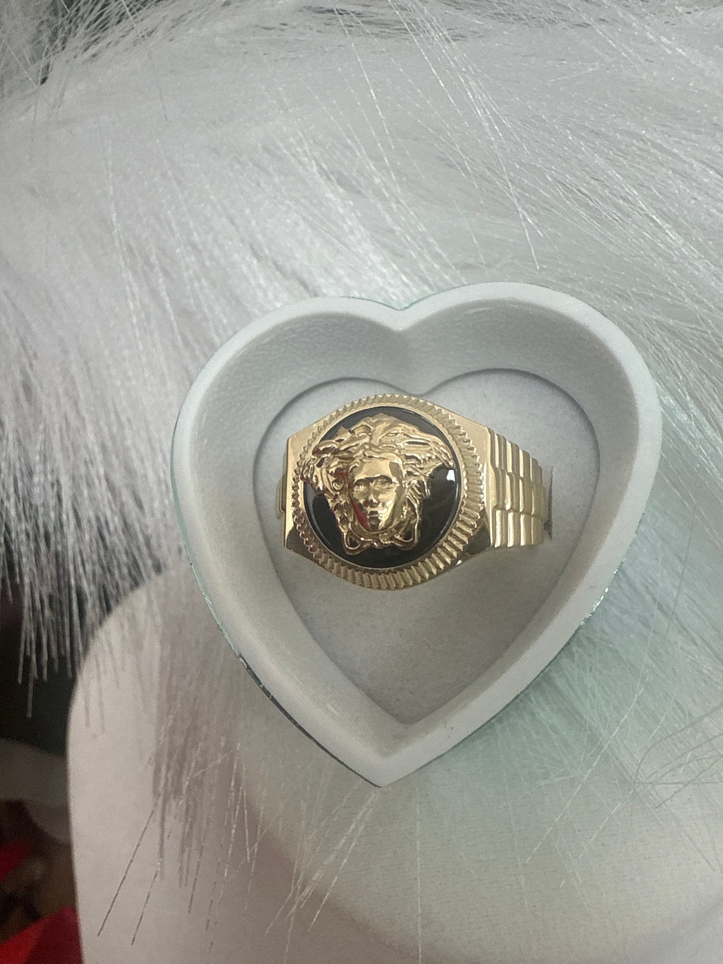 Anillo bersachi de hombre y de mujer en oro 10k