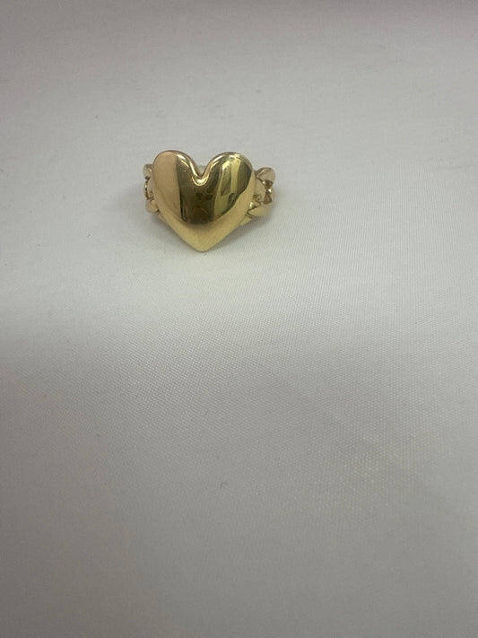 Anillo para mujer oro 10k forma de corazón