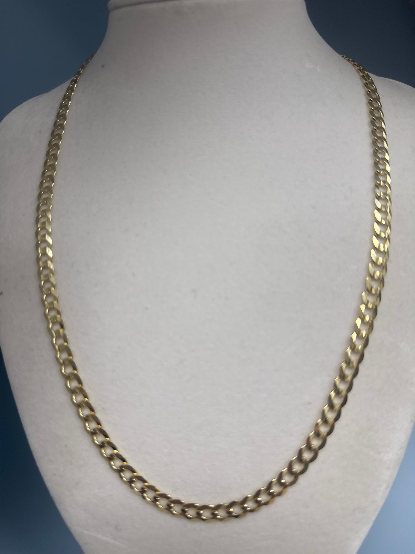14k gold rectangular link chain