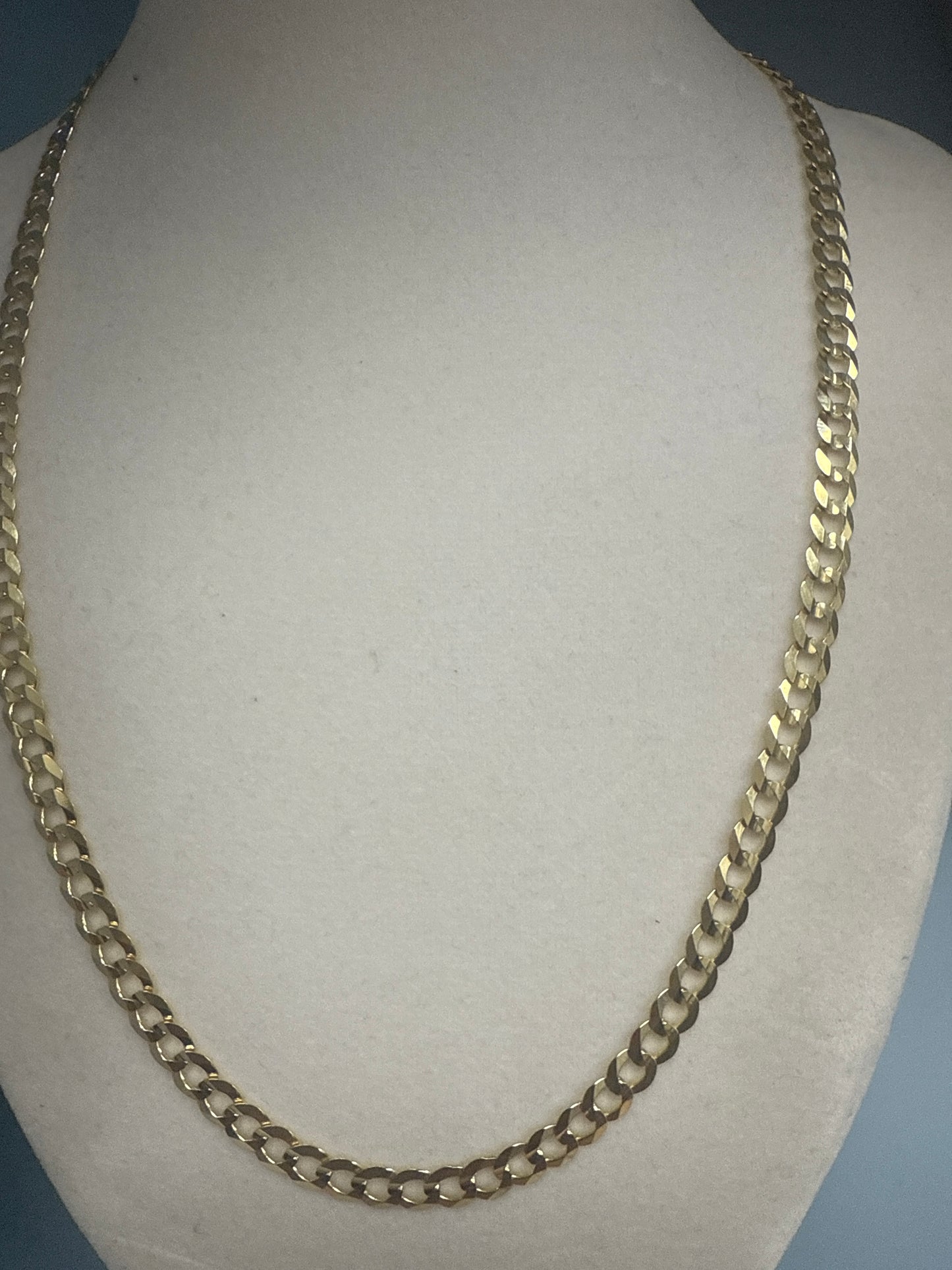 14k gold rectangular link chain