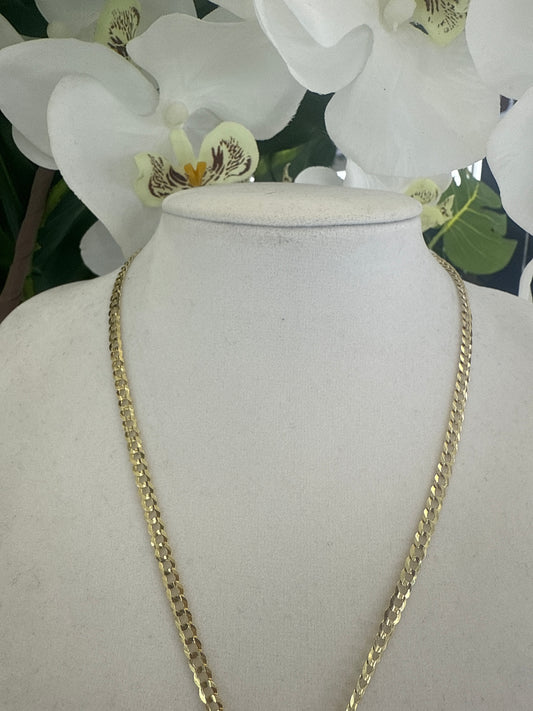 Prenda elegante es cadena corte brillo  de 10k