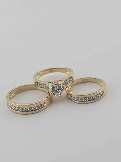 juego de anillo de matrimonio exclusivo