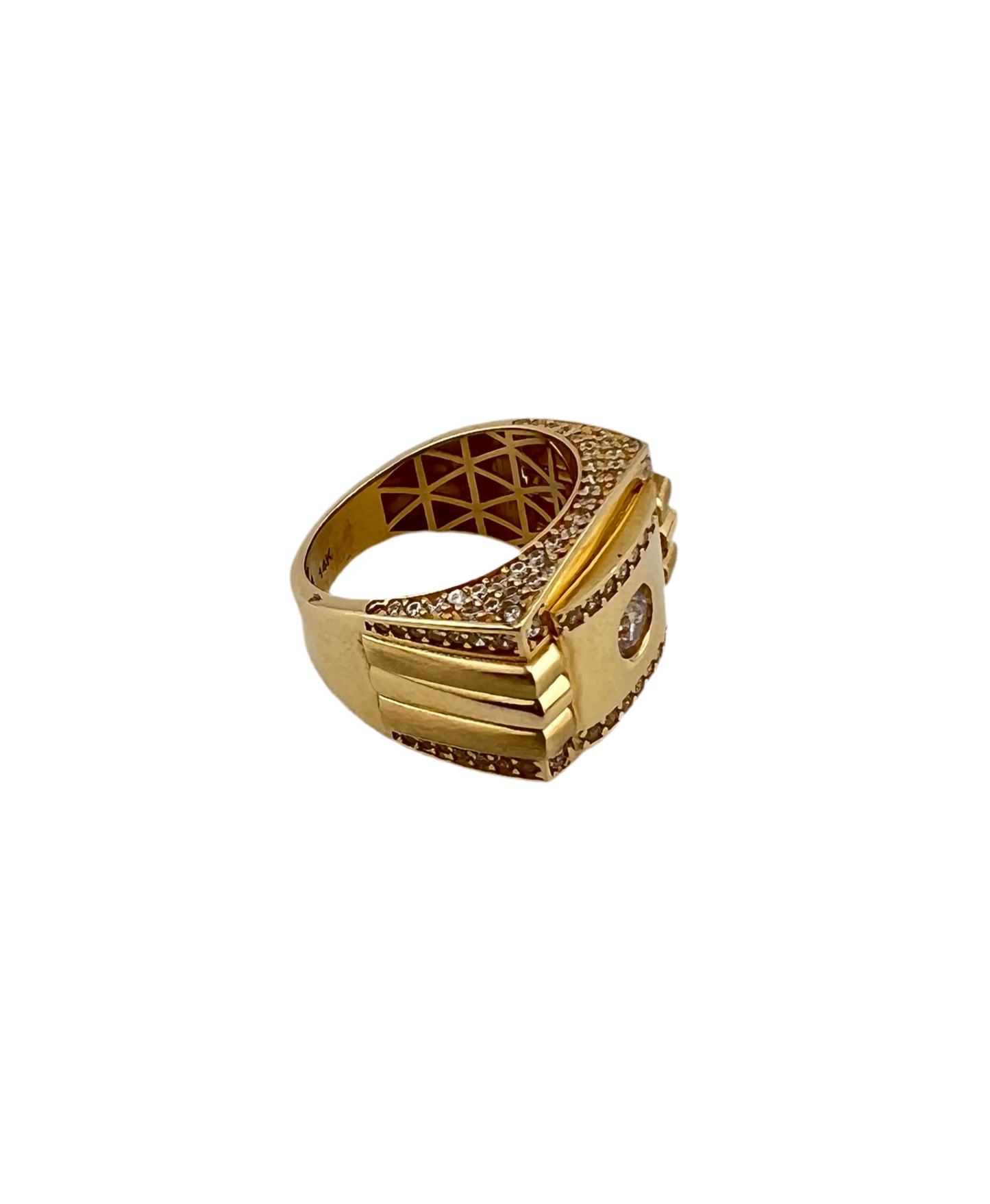 ANILLO CON PIEDRA ORO 14K