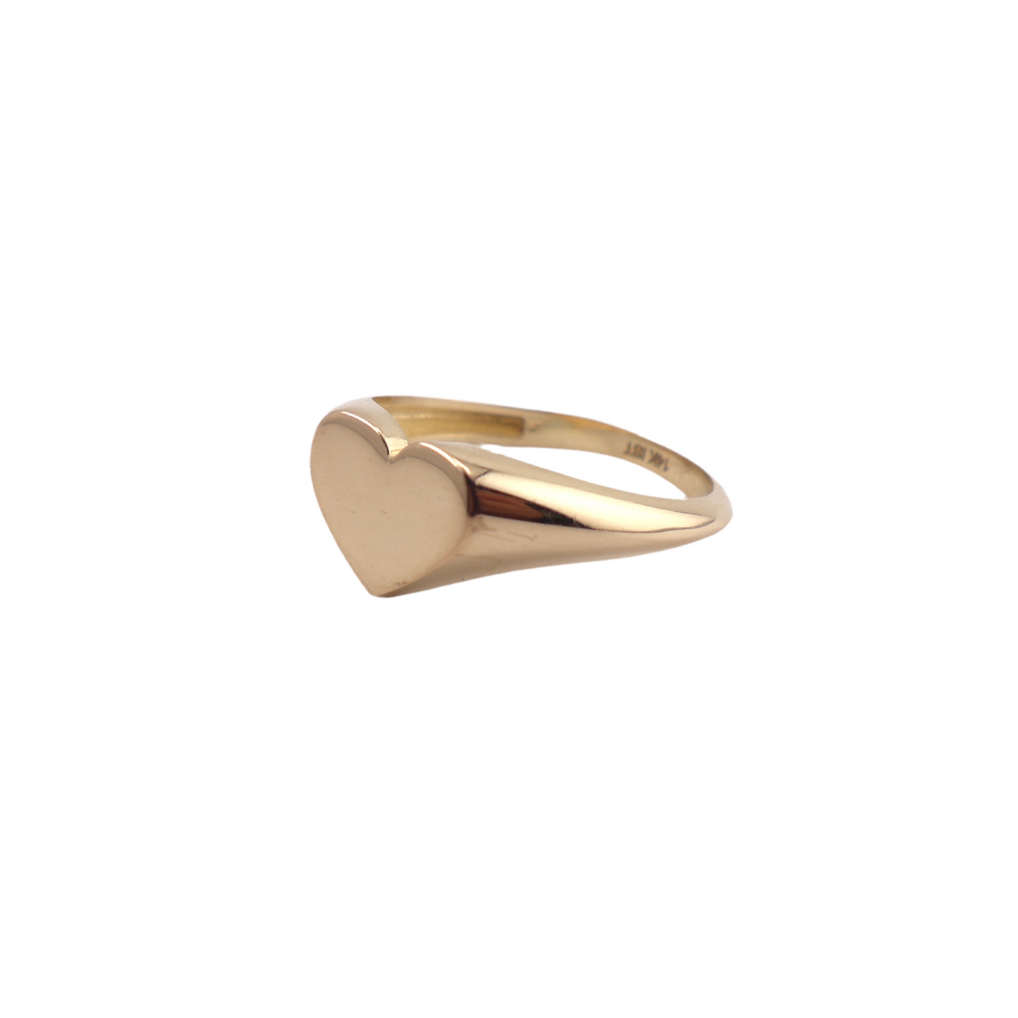 Anillo para mujer oro 14k forma de corazón