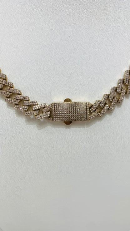 Monaco Style Chain with Zirconia