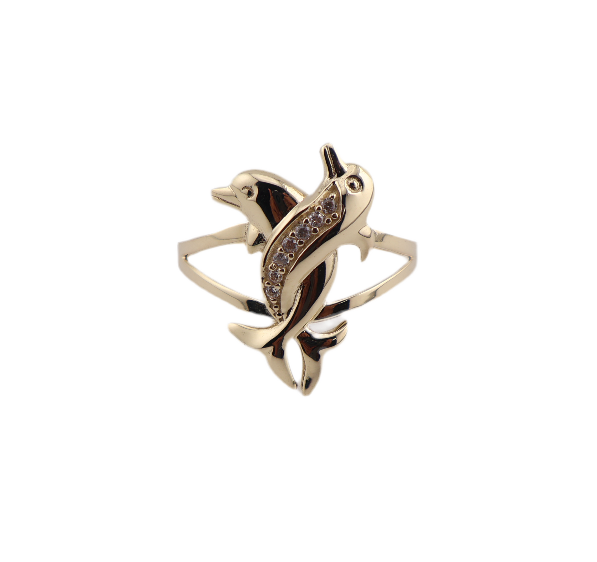 Anillos de delfines de oro sale