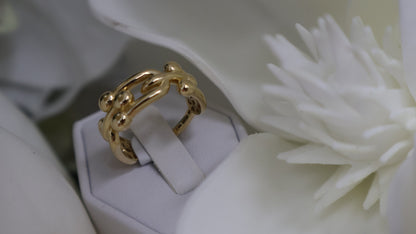 anillo de mujer 14k  p.c .enlasado