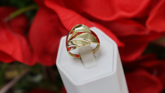 anillo de mujer 10k de banda moderno