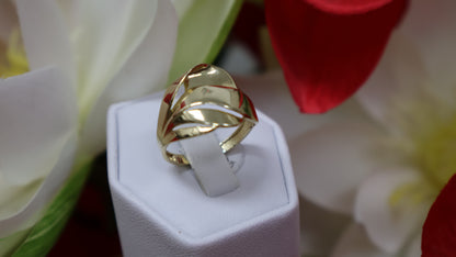 anillo de mujer 10k de banda moderno