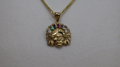 Anillo de mujer de indio en oro 10k