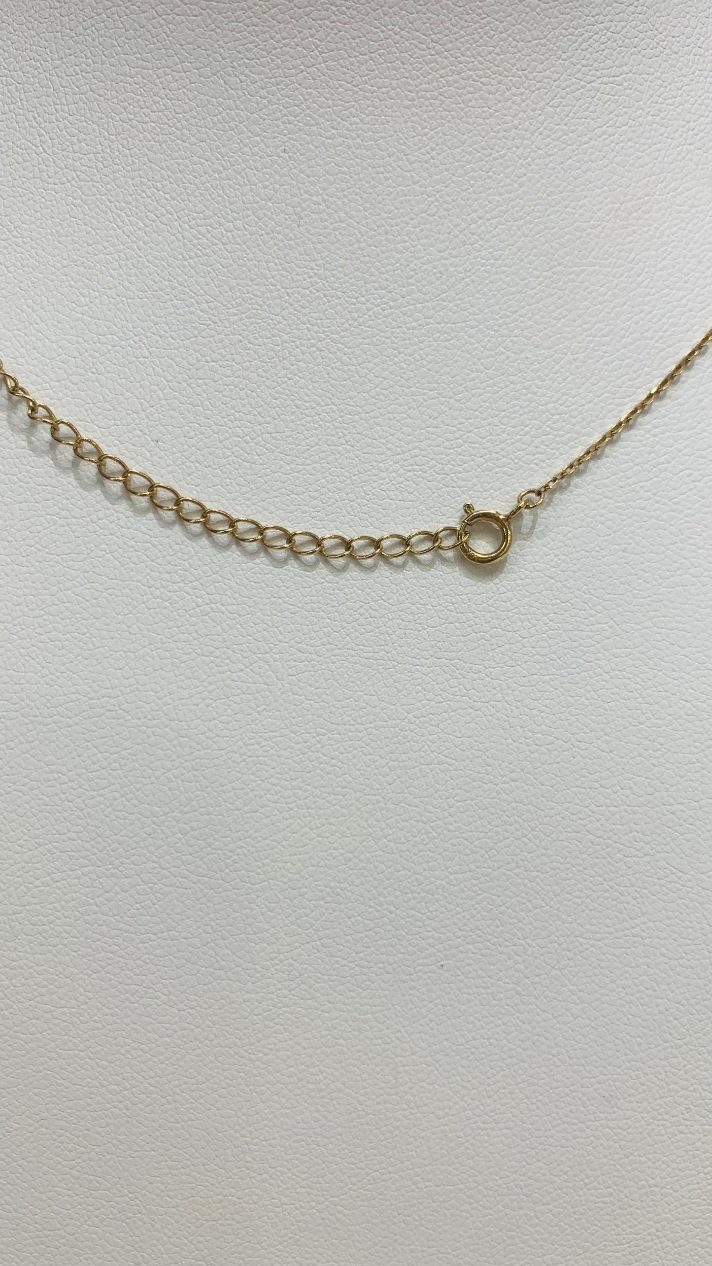 simple 10k gold chain with crucifix pendant