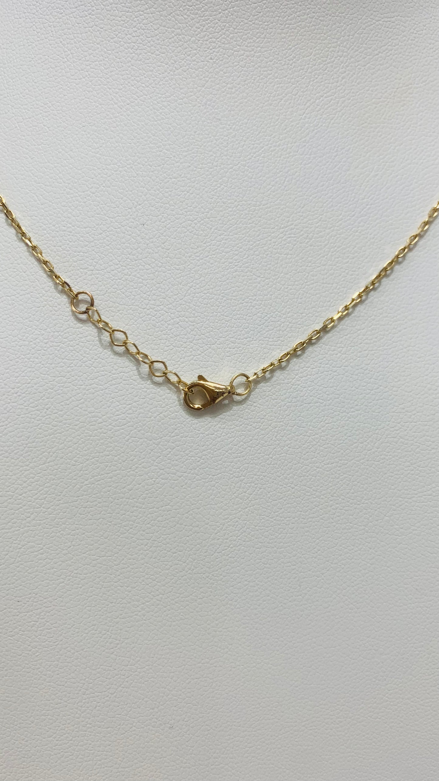 simple 14k gold chain with key and padlock pendant