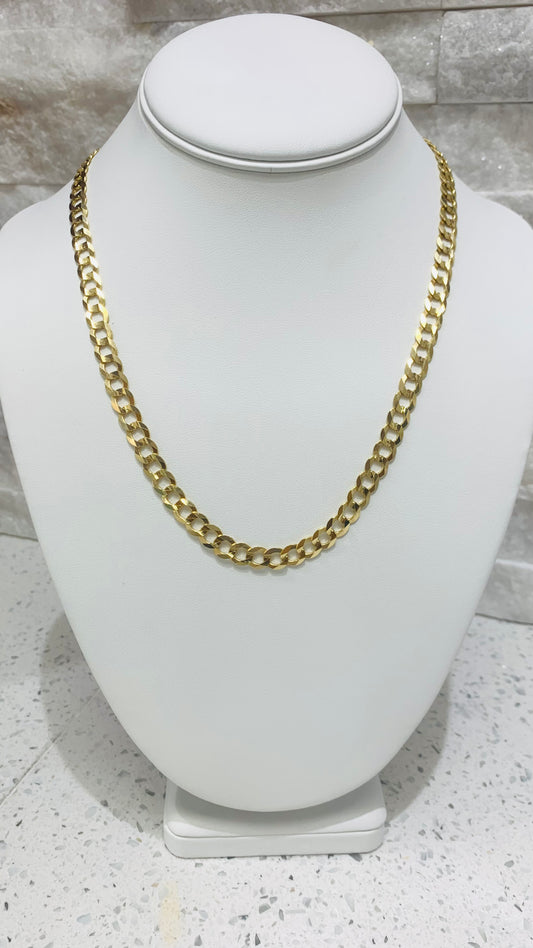 10k gold cuban style chain