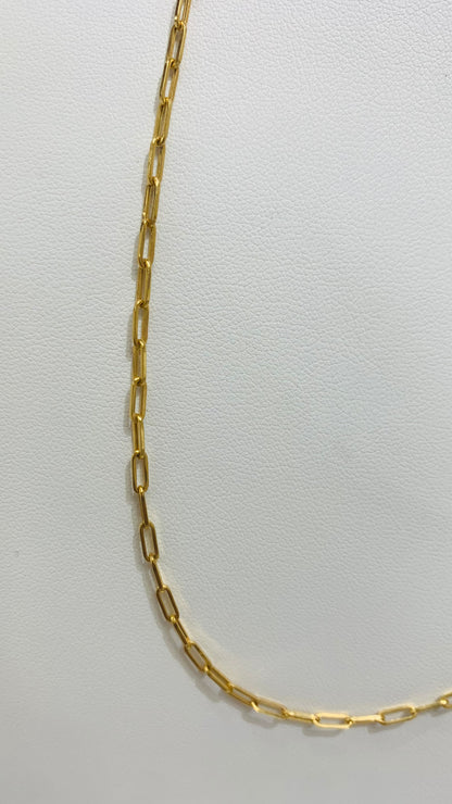 10k gold rectangular link chain