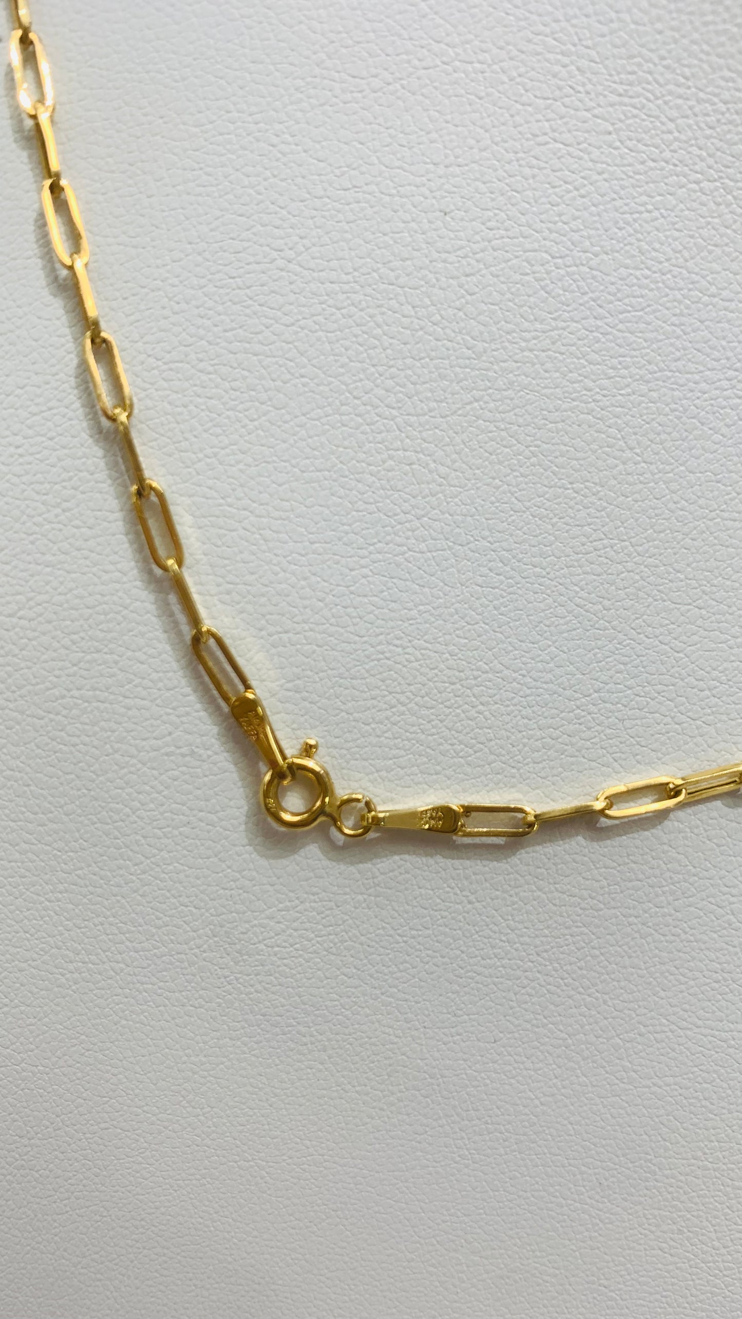 10k gold rectangular link chain