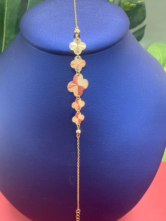 Manilla de mujer bien fina para vestir 10k