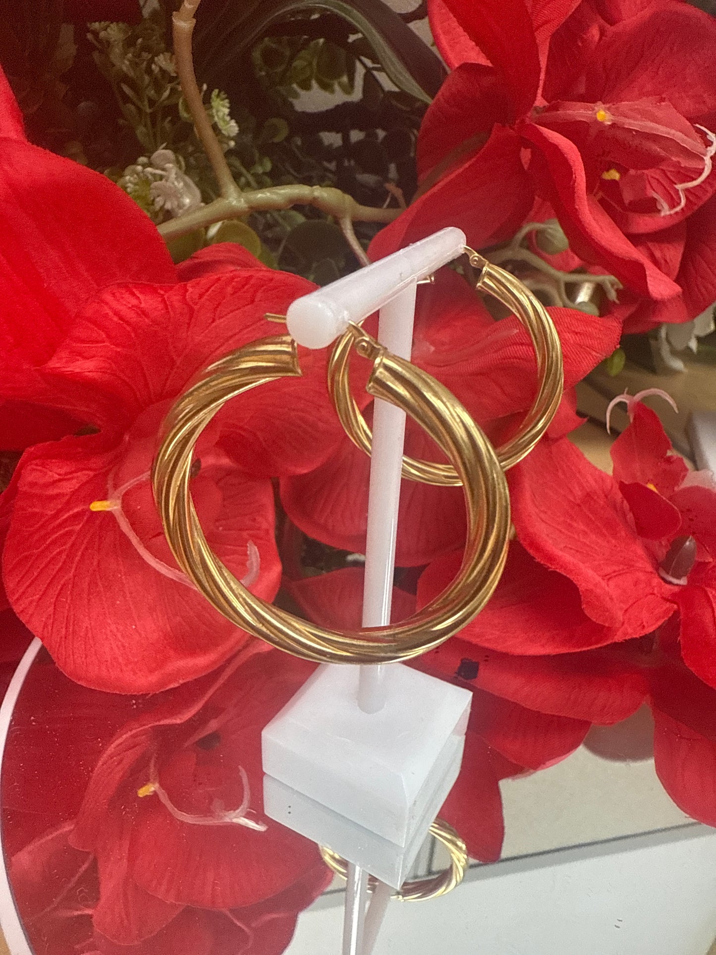 Argollas de mujer en oro 10k