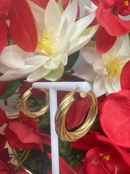 Disfruta de estas hermosas argollas para mujer en oro 10k