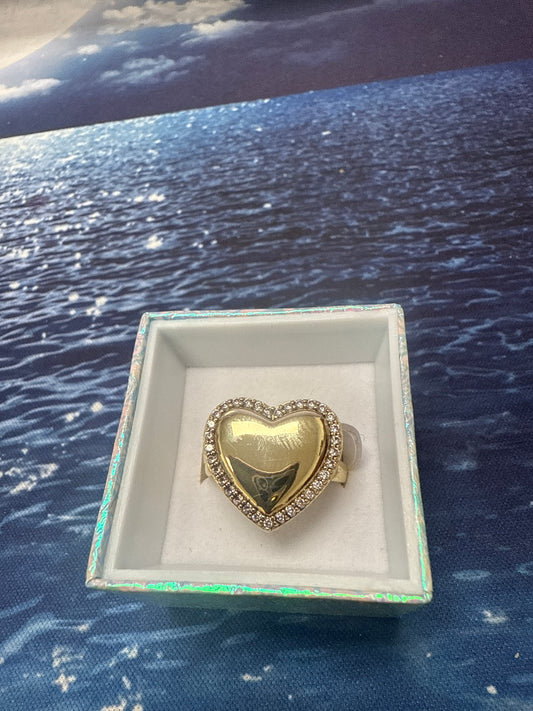 Anillo Corazón de mujer en oro 10k
