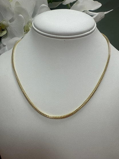 Cadena franco de oro 10k