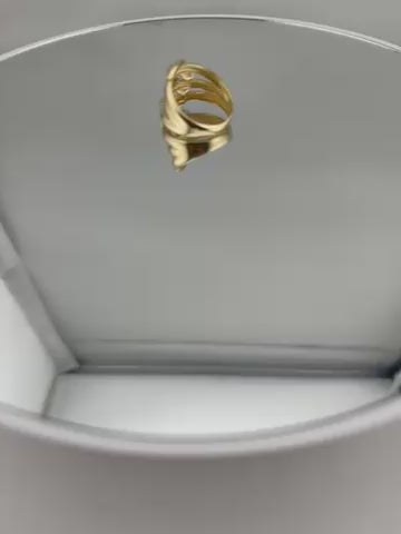 anillo tejido de mujer 10k