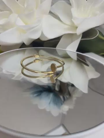 Pulso de clavo de mujer de oro 1ok